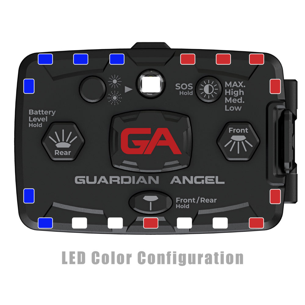 Law Enforcement Red/Blue Wearable Safety Police Light