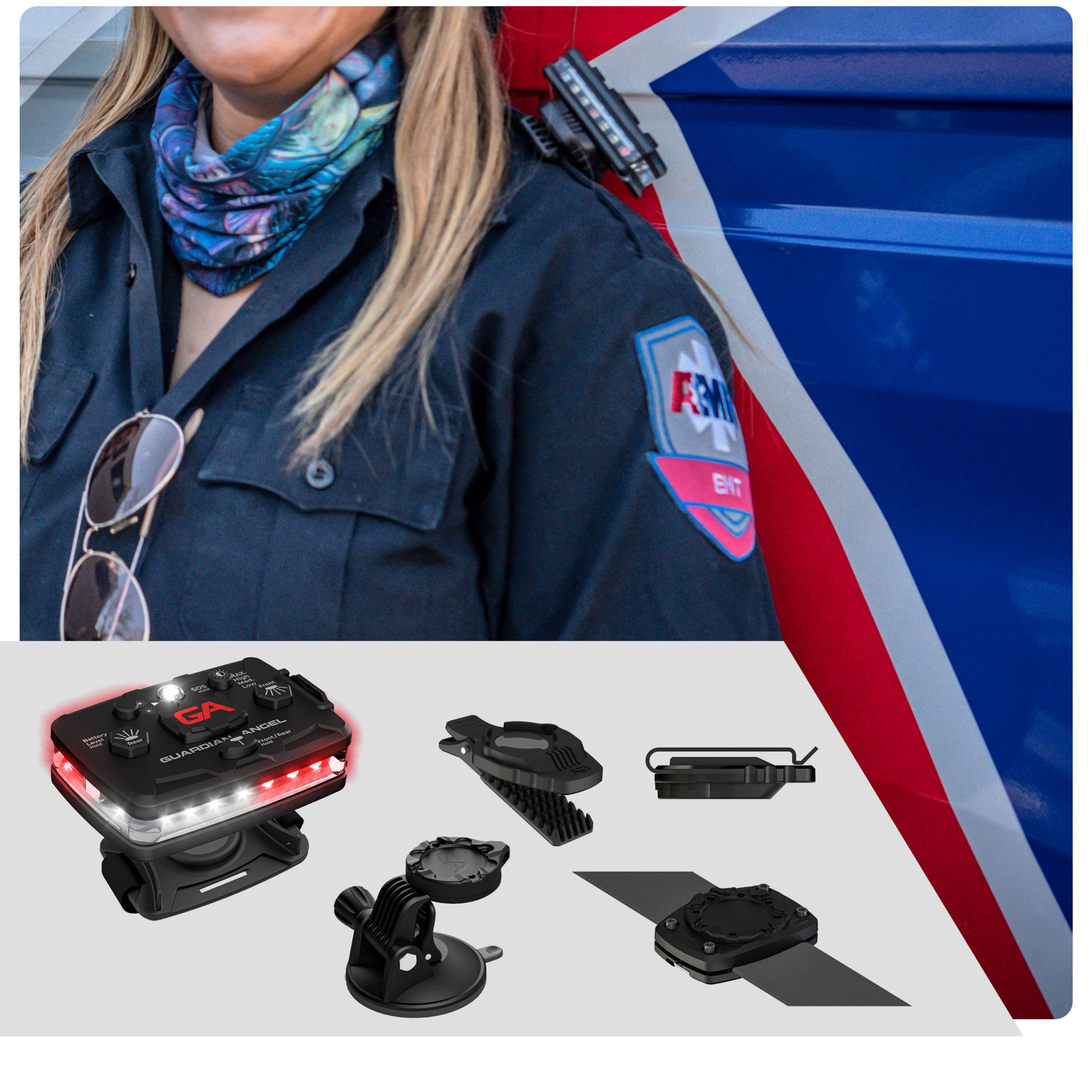 First Responder Wearable Safety Light