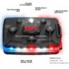 explanation of functionality of guardian angel device with red white and blue lights