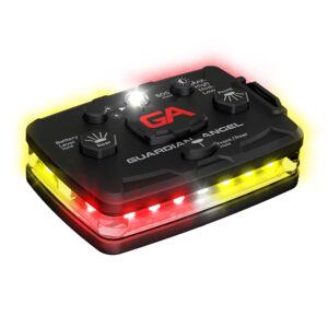guardian angel safety device with red and yellow lights
