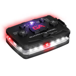 guardian angel safety device with red, white, and infrared lights
