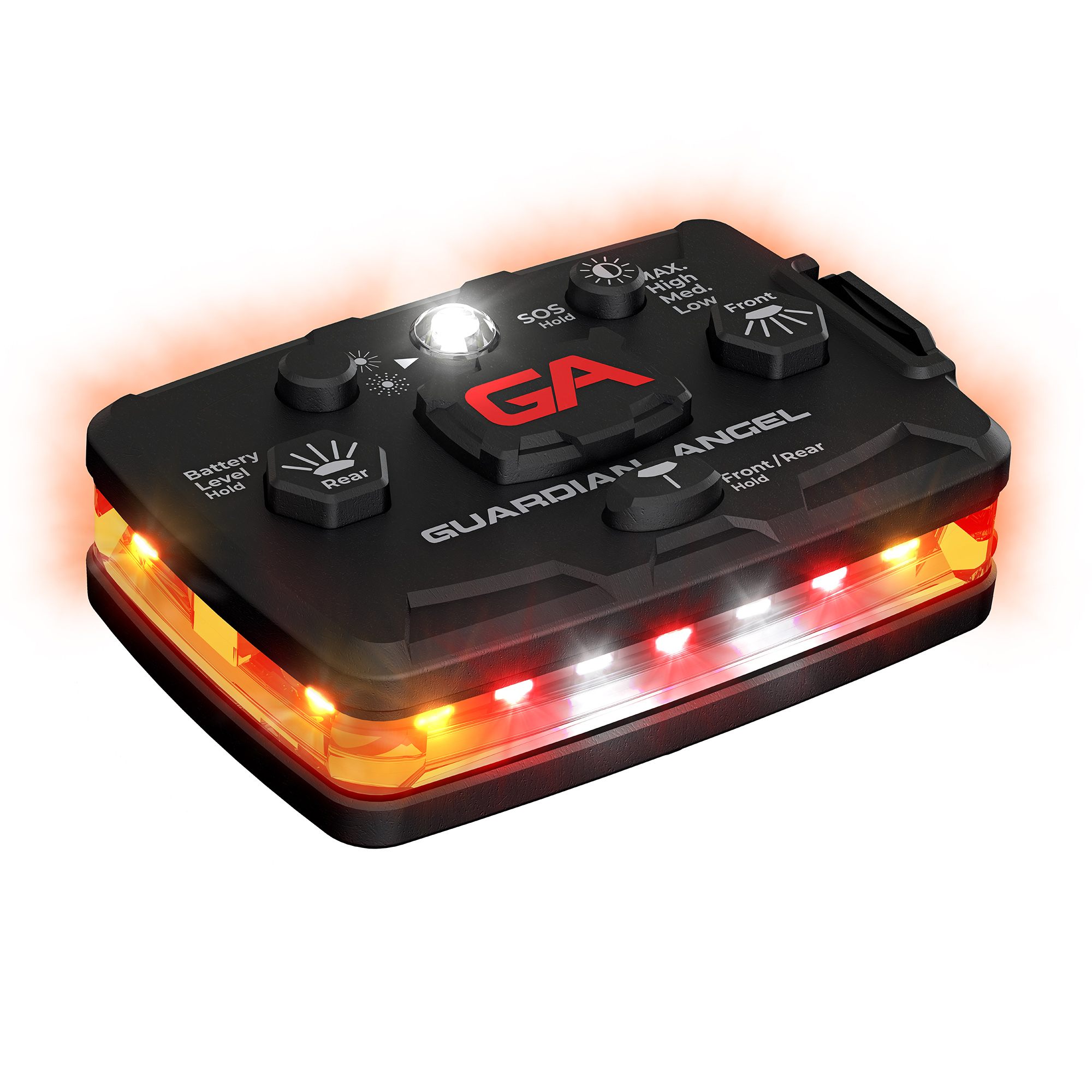 guardian angel safety device with orange lights