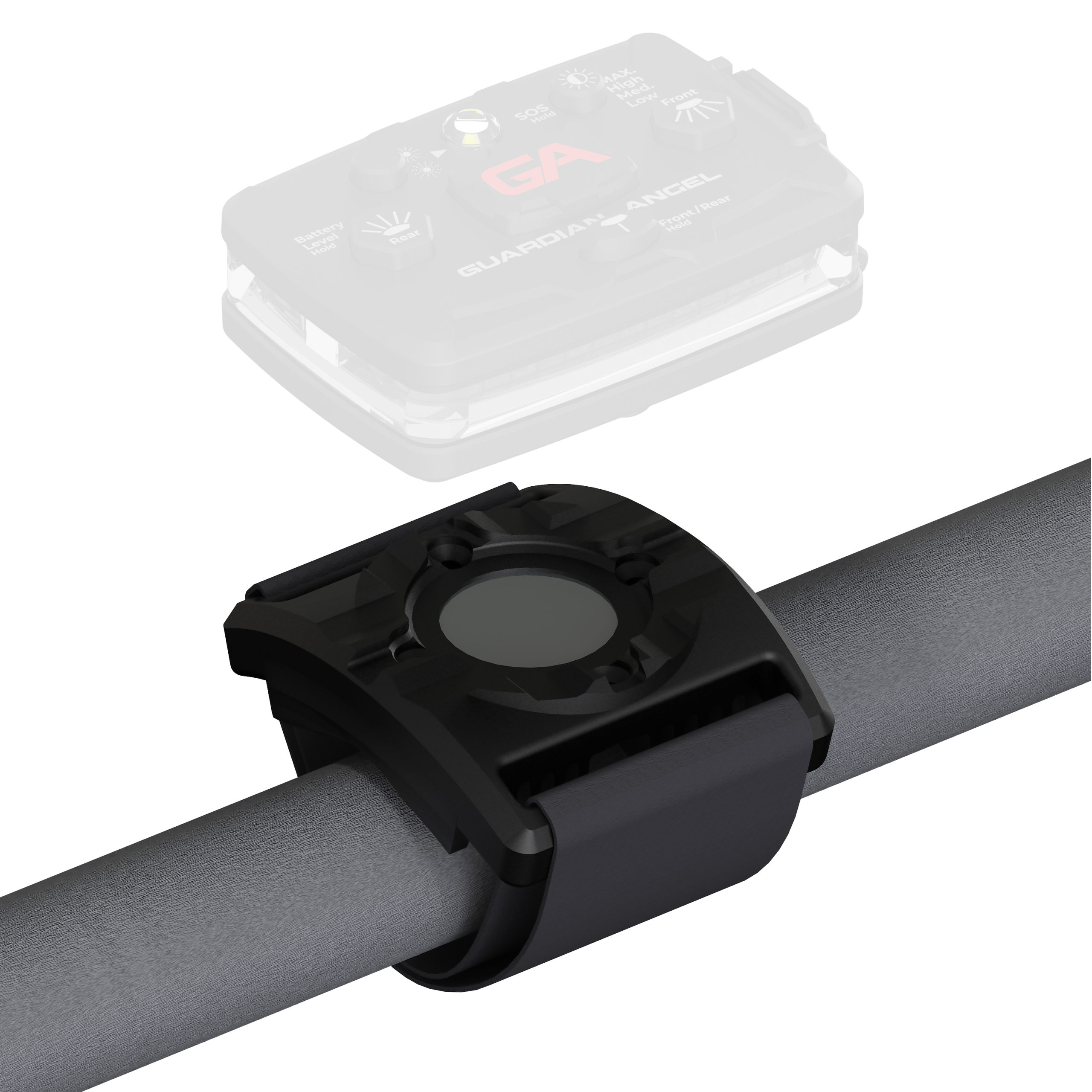 rail mount for guardian angel devices