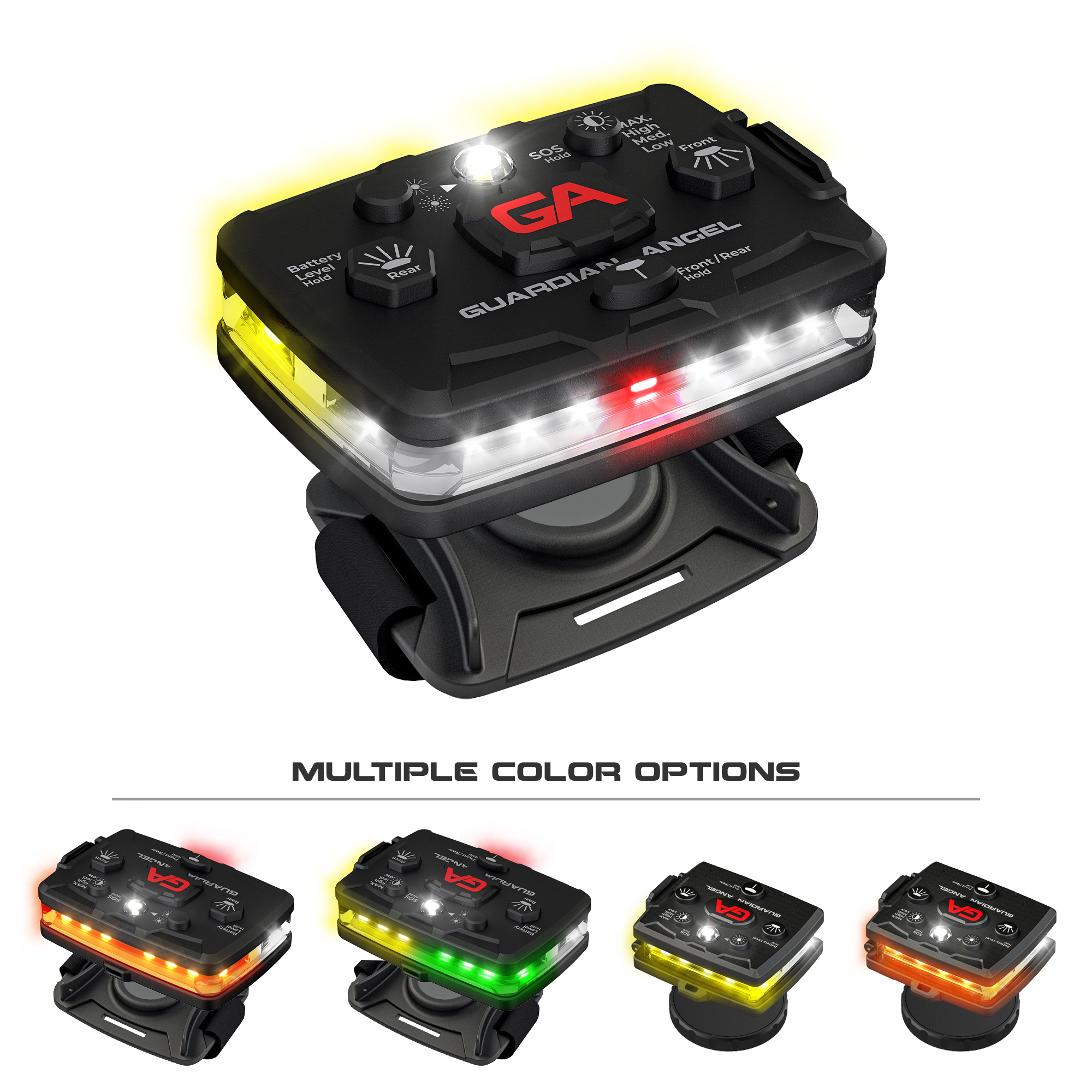 multi-colored roadside safety light device
