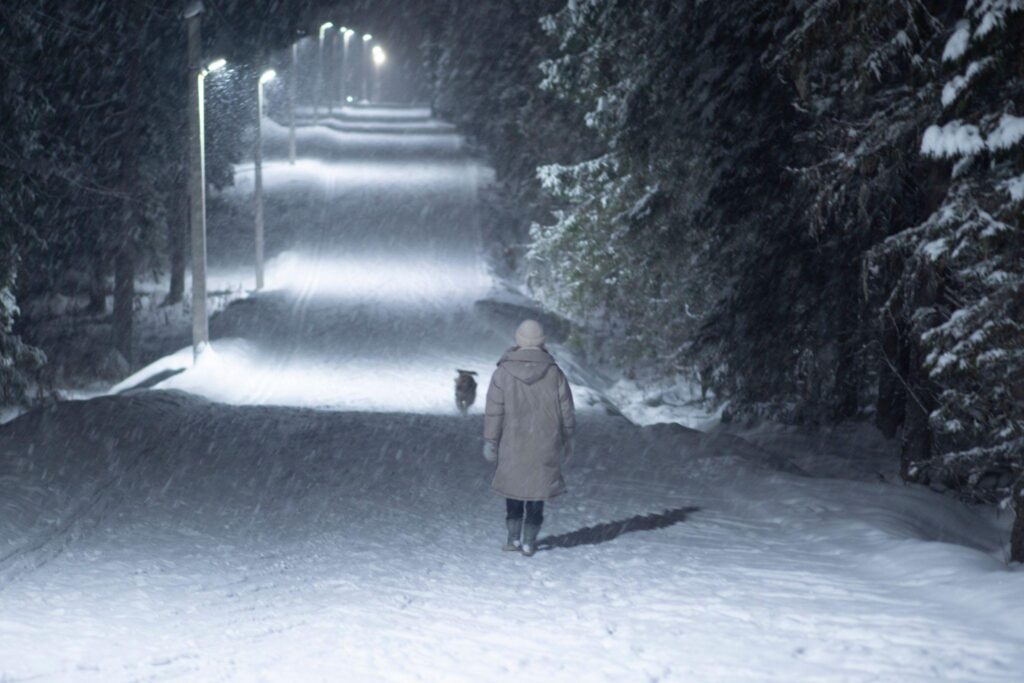 Walking in cold weather