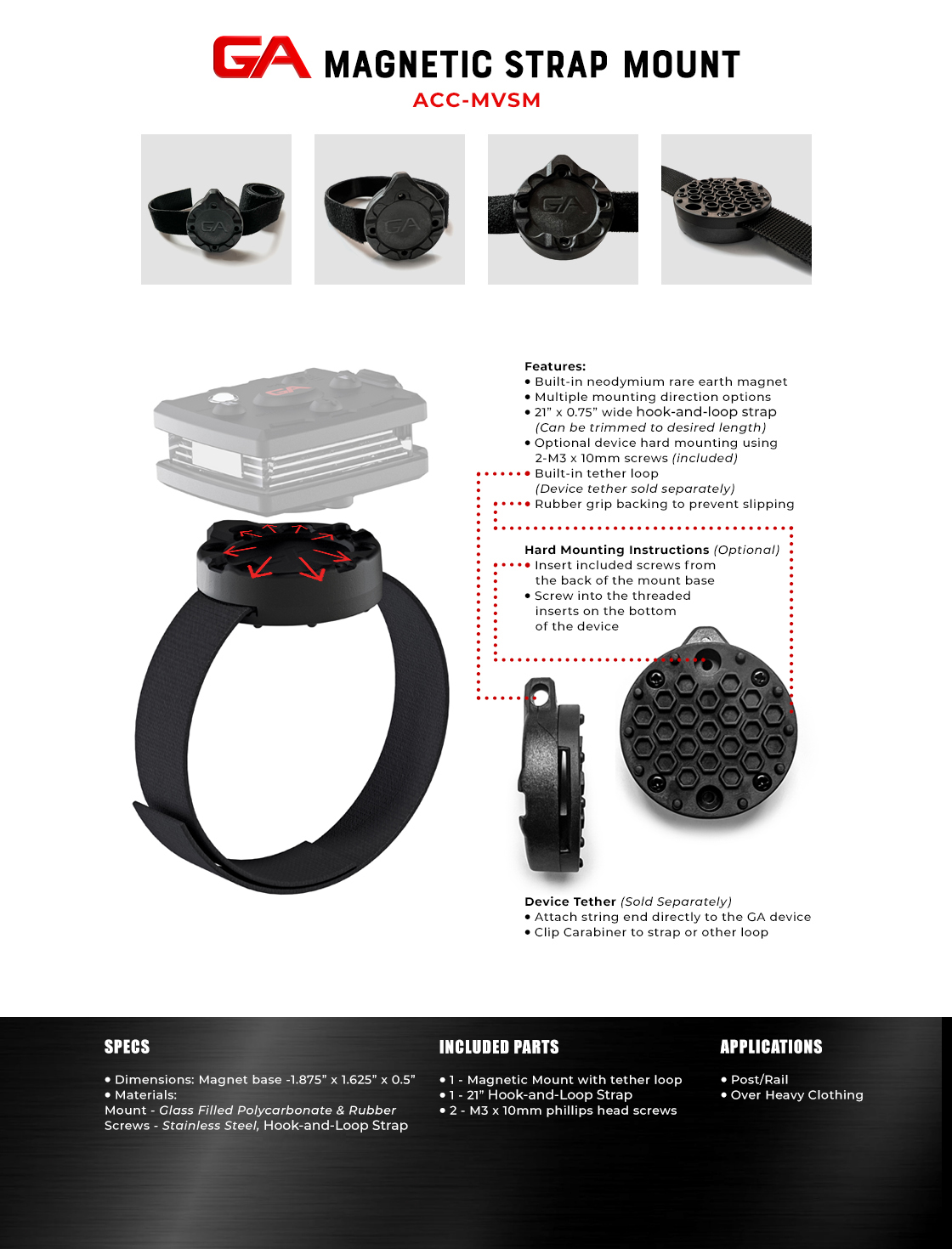 Magnetic Strap Mount
