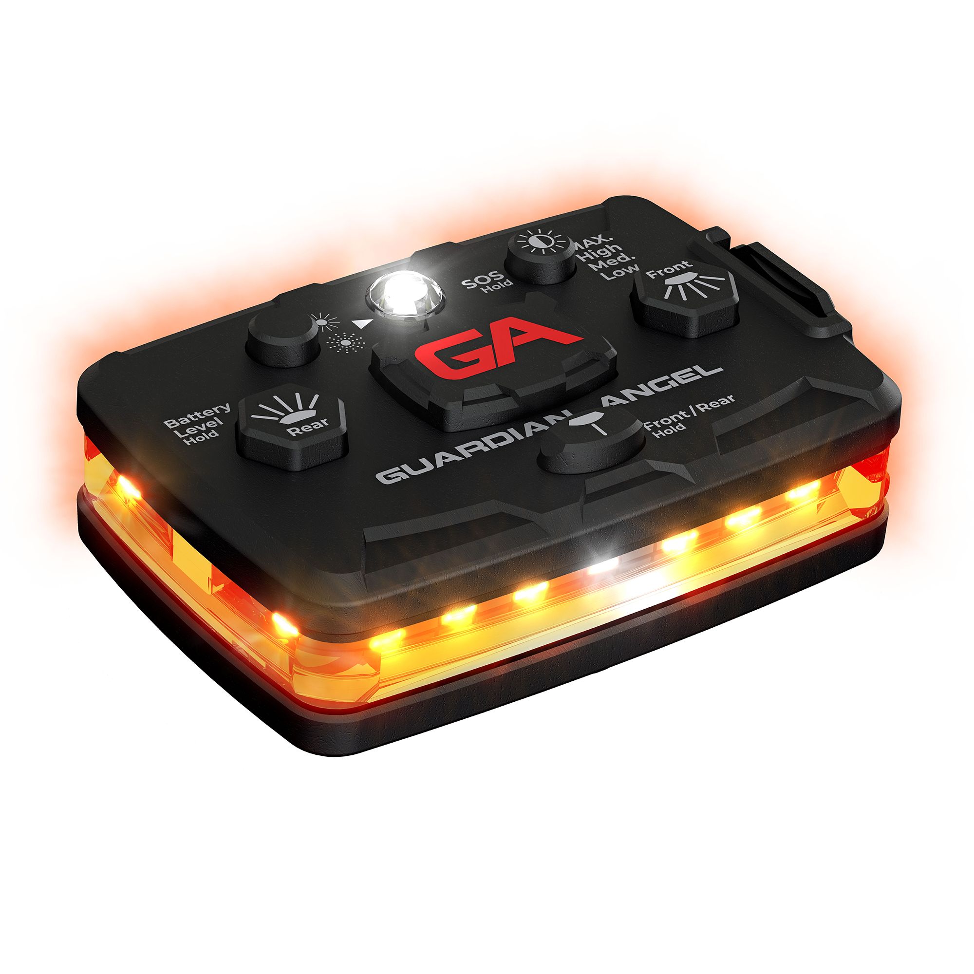guardian angel safety device with orange lights
