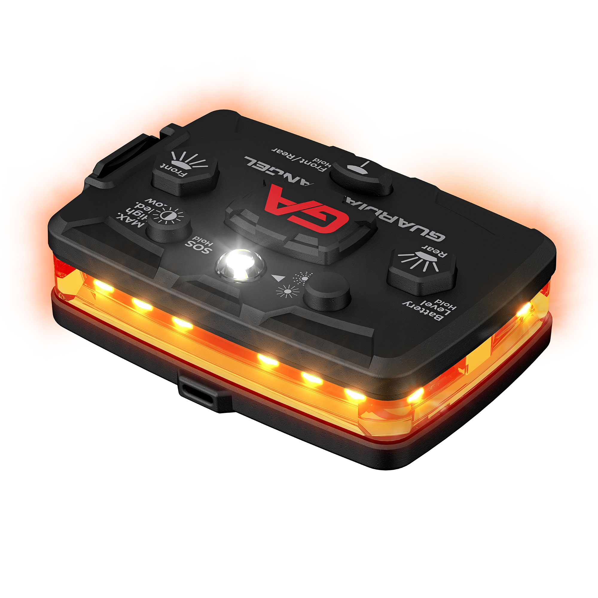 guardian angel safety device with orange lights